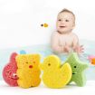 Picture of Baby Bathing Wood Pulp Sponge Cute Cartoon Soft Bath Sponge Bath Scrubber, Model: Duck