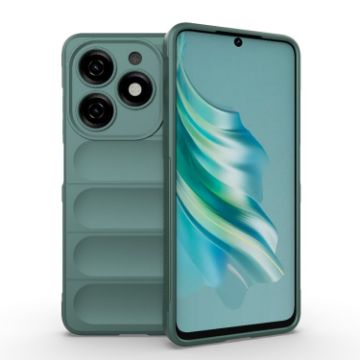 Tecno Spark 20 Dark Green TPU + Flannel Phone Case - 1