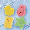 Picture of Baby Bathing Wood Pulp Sponge Cute Cartoon Soft Bath Sponge Bath Scrubber, Model: Bear