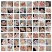Picture of 24pcs/box Handmade Nail Glitter Nail Jelly Glue Finished Patch, Color: BY1195 (Wear Tool Bag)