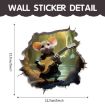 Picture of 3D Cartoon Mouse Wall Stickers Home Kitchen Animal Decorative Decals, Model: CT70174G-T