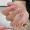 Picture of 24pcs/box Handmade Nail Glitter Nail Jelly Glue Finished Patch, Color: BY1131 (Wear Tool Bag)