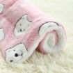 Picture of 79x60cm Thickened Pet Cushion Cat Dog Blanket Pet Bed (Pink Stars)
