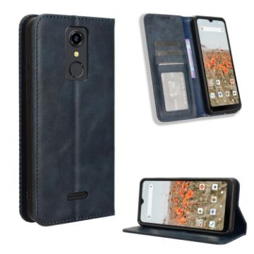 Consumer Cellular Iris Connect Blue Leather Phone Case - 1