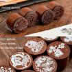 Picture of Round Wooden Stamps Vintage DIY Handbook Multifunctional Decorative Stamps, Style: Night Search
