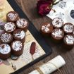 Picture of Round Wooden Stamps Vintage DIY Handbook Multifunctional Decorative Stamps, Style: Dessert