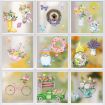 Picture of 25pcs/Set Spring Flowers Living Room Glass Window Stickers Dwarf Cartoon Wall Decals