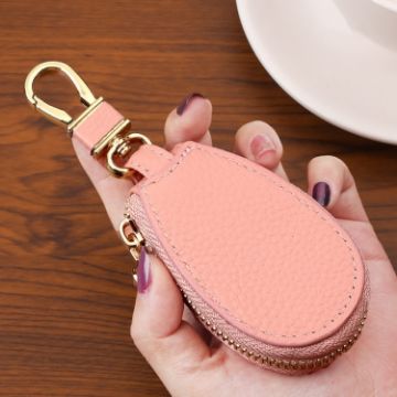 Picture of Universal Large Capacity Car Multifunctional Leather Key Storage Bag (Pink)