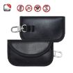 Picture of PU Leather RFID Cell Phone Car Key Signal Shielding Bag Anti Radiation Bag 11 x 6.5cm