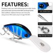 Picture of PROBEROS DW574 Bait Floating Rock Plastic Lure Small Fatty Fish Fake Bait Fishing Tackle, Size: 12.5cm/24.5g (Color C)