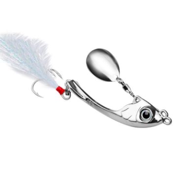Picture of PROBEROS DW570 Fishing Lures Spinning Sequins Long Casting Tremor Swimming VIB Micro Tremor Zinc Alloy Bait (Silver)Weight: 19g