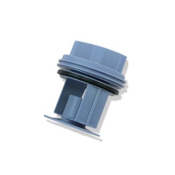 Picture of For Siemens Bosch WM1095/1065 WD7205 Washing Machine Drainage Pump Drain Outlet Seal Cover Plug (Blue)