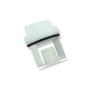 Picture of For Siemens Bosch WM1095/1065 WD7205 Washing Machine Drainage Pump Drain Outlet Seal Cover Plug (White)