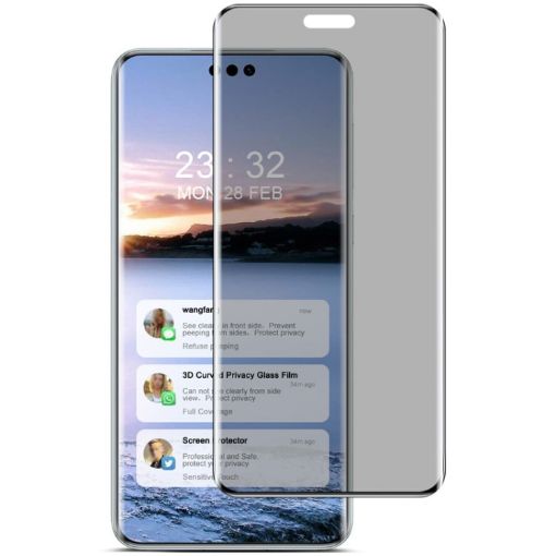 Imak 3D Curved Privacy Tempered Glass for Huawei Mate 60 Pro/Pro+ - 1