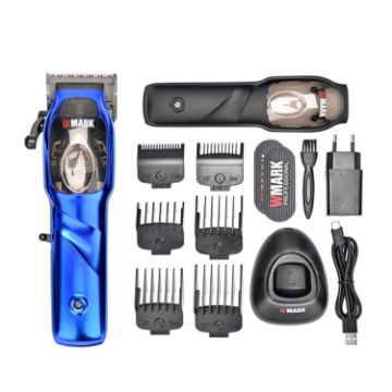 Picture of WMARK NG-9003 Electric Hair Clipper Oil Head Electric Push Clipper Rechargeable Haircutting Scissors, EU Plug (Blue)
