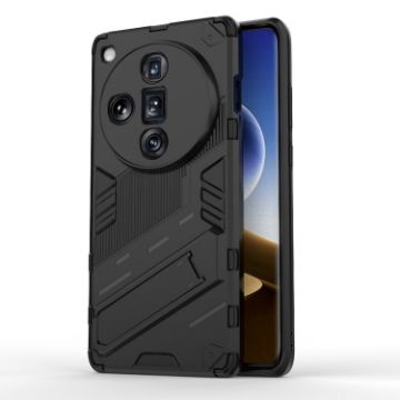 OPPO Find X7 Ultra 5G Punk Armor Phone Case - Black - 1