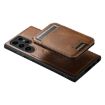 Picture of For Samsung Galaxy S24 Ultra 5G Suteni H15 MagSafe Oil Eax Leather Detachable Wallet Back Phone Case (Brown)