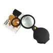 Picture of 60mm 10X Folding Leather Case Magnifier Pocket Magnifying Glass