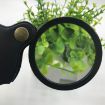50mm 10X Folding Leather Case Magnifier Pocket Magnifying Glass - 3
