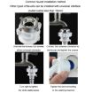 1m Fully Automatic Washing Machine Water Inlet Hose Adapter - 9