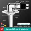 Picture of Elbow Type Washing Machine Floor Drain Joint Pipe Connector, Spec: A3
