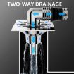 Elbow Type Washing Machine Floor Drain Joint Pipe Connector A2 - 6