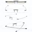 Picture of 350 Degrees With Lighter Shape Clip Belt Case Anti-Blue Light Rimless Folding Presbyopia Glasses