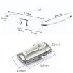 Picture of 100 Degrees With Lighter Shape Clip Belt Case Anti-Blue Light Rimless Folding Presbyopia Glasses