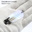 Picture of 100 Degrees With Lighter Shape Clip Belt Case Anti-Blue Light Rimless Folding Presbyopia Glasses