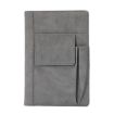 Picture of A5 Imitation Fabric PU Leather Notebook Notepad Multi-pocket Journal Planner (Grey)