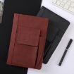 Picture of A5 Imitation Fabric PU Leather Notebook Notepad Multi-pocket Journal Planner (Grey)