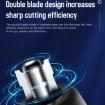 Picture of Electric Digital Display Nose Hair Trimmer Rechargeable 3 Gear Adjustable Portable Shaver (Gray)