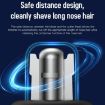 Picture of Electric Digital Display Nose Hair Trimmer Rechargeable 3 Gear Adjustable Portable Shaver (Silver)