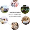 Picture of Outdoor Travel Retractable Windproof Clothesline with 12 Clips (White)