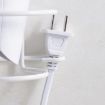 Picture of No-Punch Wall Mount Hair Dryer Bracket Bathroom Shelf (White)