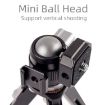 Picture of XILETU MC-22 Mini Tripod Ball Head Double Cold Shoe Design With 1/4 Inch Screw
