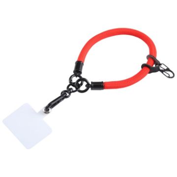Picture of Universal Mobile Phone Solid Color Short Wrist Lanyard (Red)