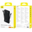 Picture of Baseus Airpow Lite 22.5W 10000mAh Power Bank Dual-Cable Version (Black)