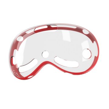Picture of For Apple Vision Pro Protective Case VR Headset Device Accessories, Color: Red PC+TPU
