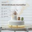 Picture of ZAY-H007 LED Light Double Spray Wireless Mini Desktop Windmill Music Humidifier (Pink)