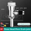 Picture of Three Head Washing Machine Floor Drain Joint Pipe Connector, Spec: B1