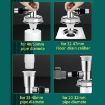 Three Head Washing Machine Floor Drain Joint Pipe Connector - Spec B1 - 5
