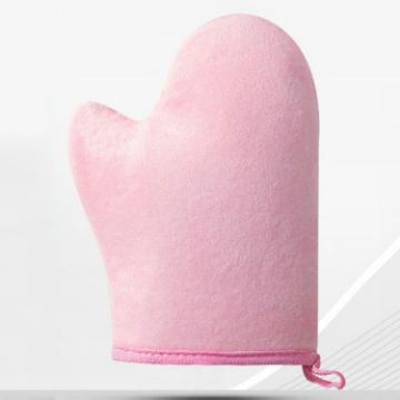 Picture of Anointing Gloves Quickly Rub Body Lotion Tool Apply Sunscreen Essential Oil Flocking Massage Gloves, Style: Large2 Pink