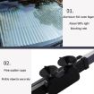 Picture of 46 x 120cm Car Front Gear Auto Retractable Sunshade Household Pleated Window Covering