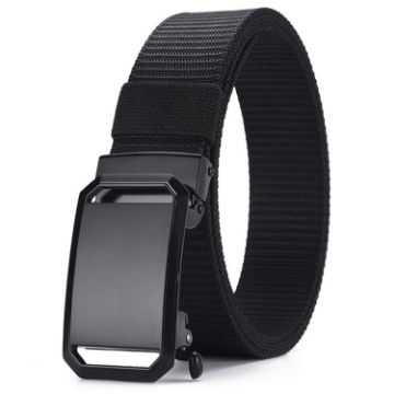 Picture of Dandali Mens Imitation Nylon Cloth Belt Outdoor Sports Multifunctional Belt (Black)