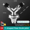 Picture of Y-shape Washing Machine Floor Drain Joint Pipe Connector, Spec: C4