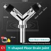 Picture of Y-shape Washing Machine Floor Drain Joint Pipe Connector, Spec: C1
