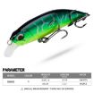 Picture of PROBEROS DW605 Sinking Minnow Lure Bionic Plastic Fake Bait Freshwater Sea Bass Fishing Hard Baits, Size: 7cm/8g (Color D)