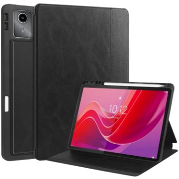 Lenovo Tab M11/Xiaoxin Pad 11 2024 Leather Tablet Case - Black - 1