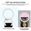 10cm Mobile Phone Fill Light Half-Ring Clip Type Unblocked Screen Lamp - 4